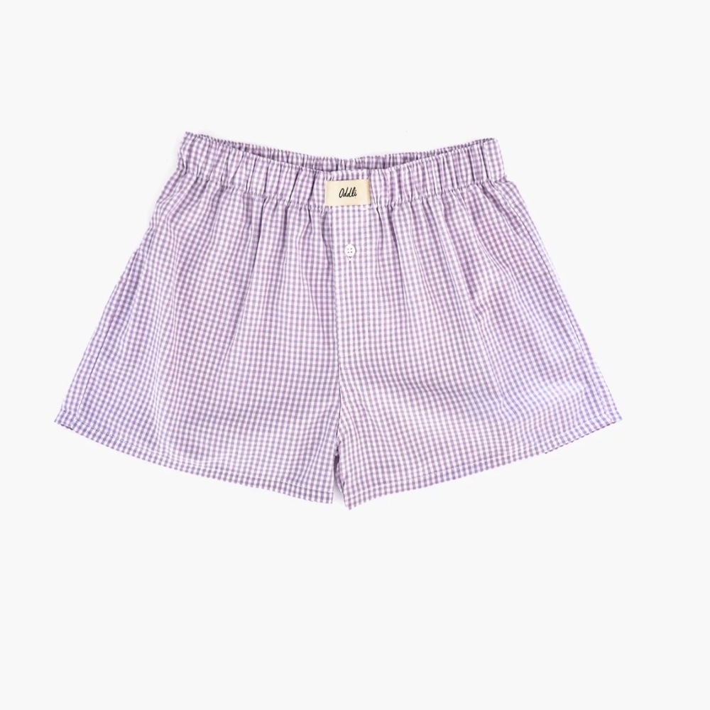 Oddli Lavender Gingham Boxers
